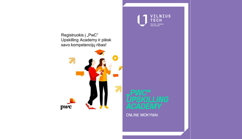 „PwC" Upskilling Academy nemokami online kursai studentams